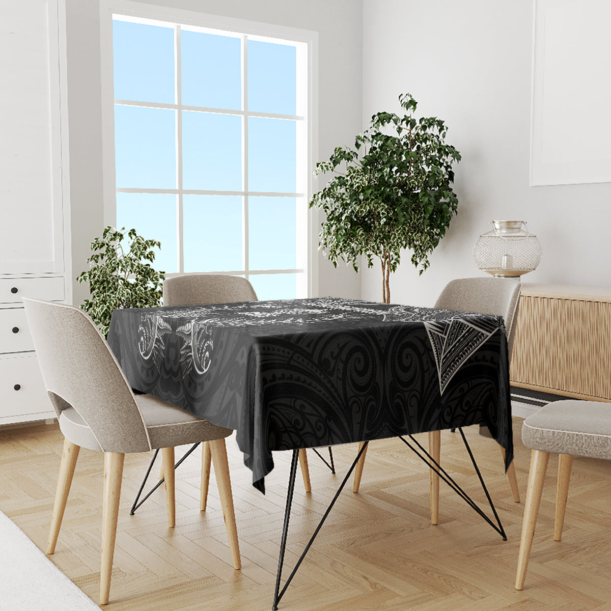 New Zealand Rugby Tablecloth Aotearoa Champion Cup History with Silver Fern LT03 - Polynesian Pride