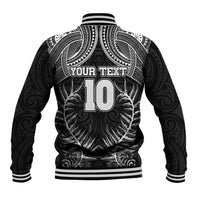Custom New Zealand Rugby Baseball Jacket Aotearoa Champion Cup History with Silver Fern LT03 - Polynesian Pride