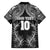 Custom New Zealand Rugby Family Matching Off Shoulder Short Dress and Hawaiian Shirt Aotearoa Champion Cup History with Silver Fern LT03 - Polynesian Pride