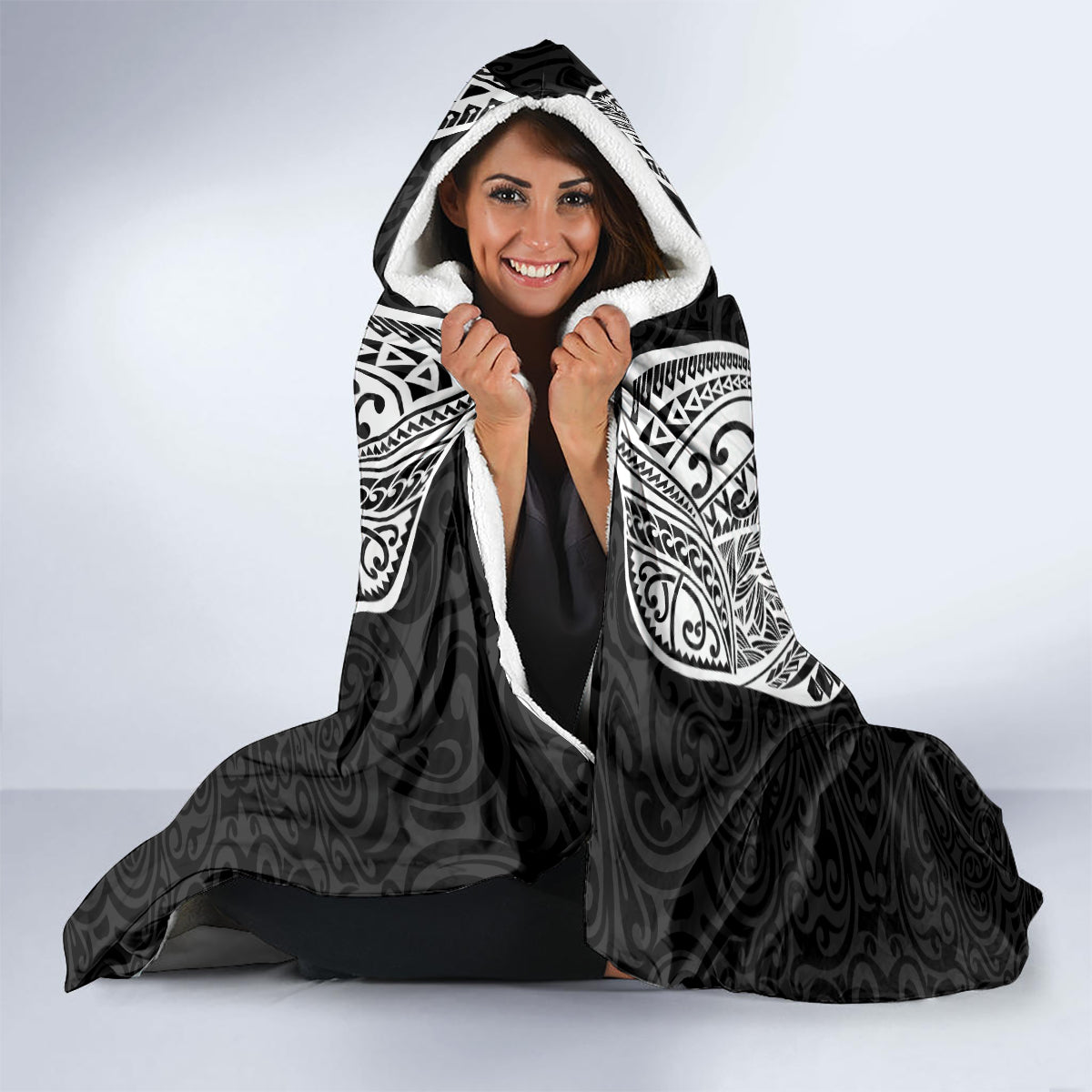 New Zealand Rugby Hooded Blanket Aotearoa Champion Cup History with Haka Dance LT03 - Polynesian Pride