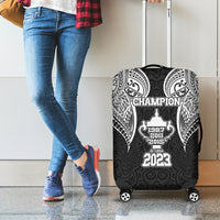 New Zealand Rugby Luggage Cover Aotearoa Champion Cup History with Haka Dance LT03 - Polynesian Pride