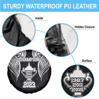 New Zealand Rugby Spare Tire Cover Aotearoa Champion Cup History with Haka Dance LT03 - Polynesian Pride