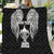 Personalised New Zealand Rugby Quilt Aotearoa Champion Cup History with Haka Dance LT03 Black - Polynesian Pride