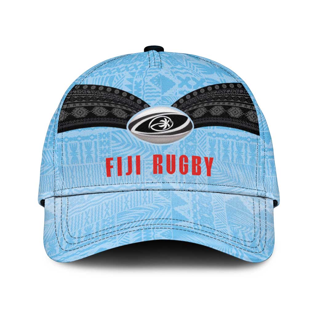 Fijian Rugby Classic Cap Tapa Pattern Retro Sporty Style