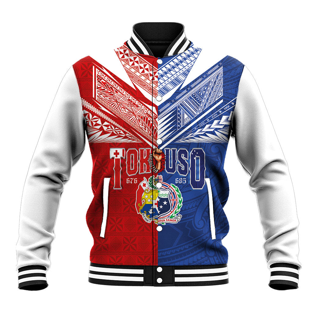 Personalised Tokouso Tonga Samoa Baseball Jacket Proud of Brotherhood LT03 Unisex Multicolor - Polynesian Pride