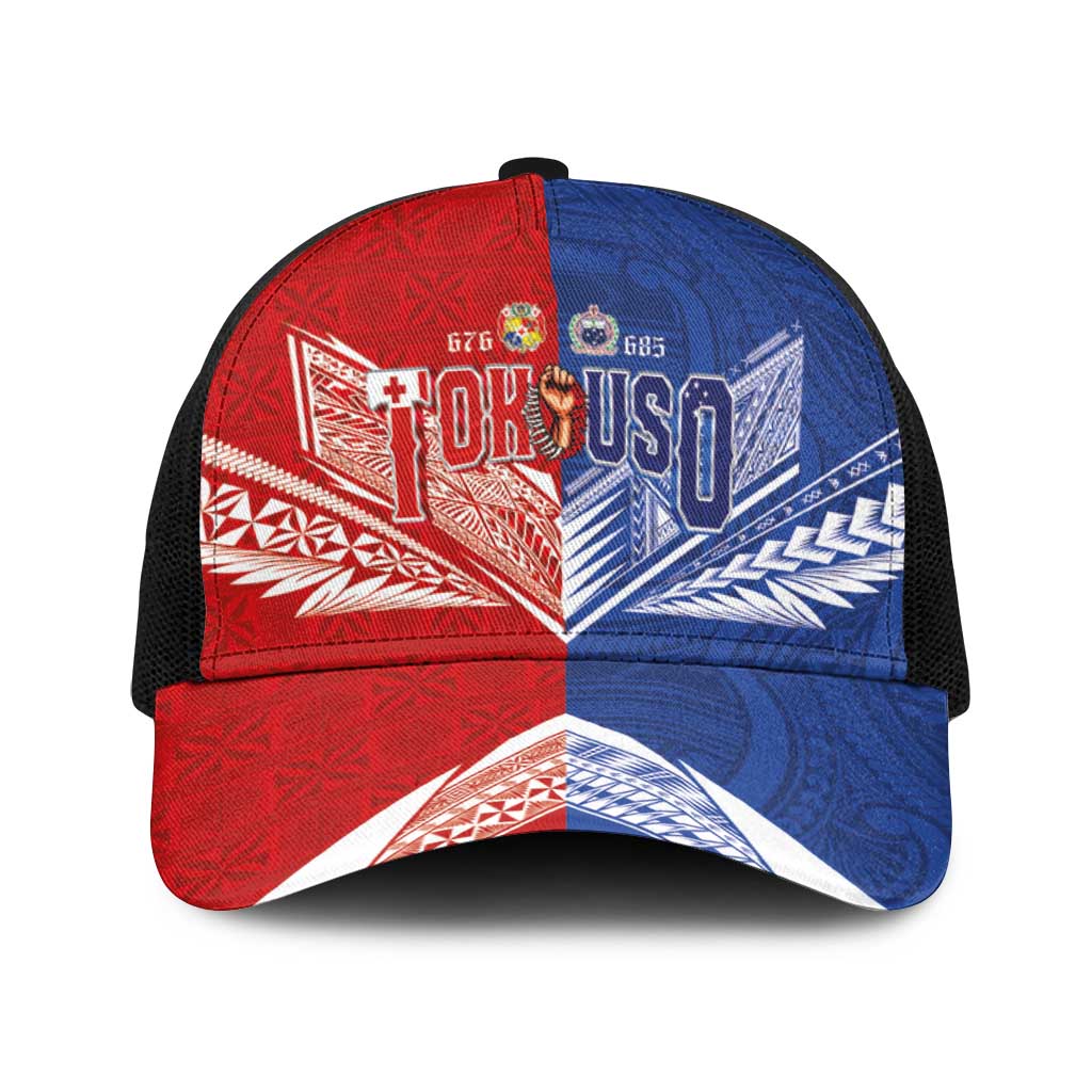 Tokouso Tonga and Samoa Baseball Net Cap Proud of Brotherhood