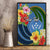 Kosrae Canvas Wall Art Hibiscus Mix Maori Tattoo Pattern LT03 - Polynesian Pride