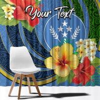 Kosrae Window Curtain Hibiscus Mix Maori Tattoo Pattern LT03 - Polynesian Pride