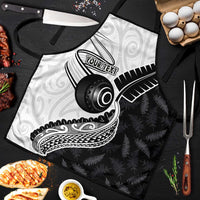 Personalised Aotearoa Lawn Bowls Apron Maori and Silver Fern Half Style - Polynesian Pride