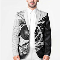 Personalised Aotearoa Lawn Bowls Blazer Maori and Silver Fern Half Style LT03 - Polynesian Pride