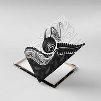 Personalised Aotearoa Lawn Bowls Canvas Wall Art Maori and Silver Fern Half Style - Polynesian Pride