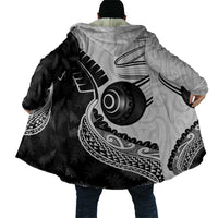 Personalised Aotearoa Lawn Bowls Cloak Maori and Silver Fern Half Style - Polynesian Pride