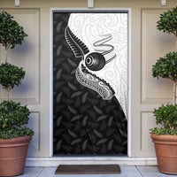 Aotearoa Lawn Bowls Door Cover Maori and Silver Fern Half Style - Polynesian Pride