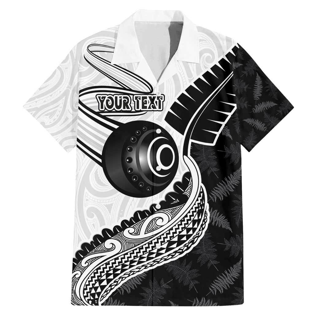 Personalised Aotearoa Lawn Bowls Family Matching Mermaid Dress and Hawaiian Shirt Maori and Silver Fern Half Style - Polynesian Pride