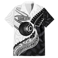 Personalised Aotearoa Lawn Bowls Family Matching Summer Maxi Dress and Hawaiian Shirt Maori and Silver Fern Half Style - Polynesian Pride