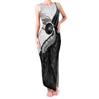 Personalised Aotearoa Lawn Bowls Family Matching Tank Maxi Dress and Hawaiian Shirt Maori and Silver Fern Half Style - Polynesian Pride