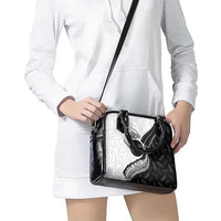 Personalised Aotearoa Lawn Bowls Shoulder Handbag Maori and Silver Fern Half Style - Polynesian Pride