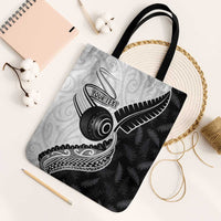 Personalised Aotearoa Lawn Bowls Tote Bag Maori and Silver Fern Half Style - Polynesian Pride