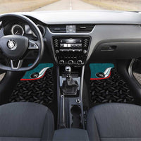 Aotearoa Lawn Bowls Car Mats Maori and Silver Fern Sporty Style Teal Color - Polynesian Pride
