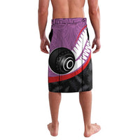 Aotearoa Lawn Bowls Lavalava Maori and Silver Fern Sporty Style Pink Color - Polynesian Pride