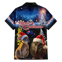 New Zealand and Australia Merry Christmas Family Matching Summer Maxi Dress and Hawaiian Shirt Kiwi Bird and Kangaroo Xmas Vibe