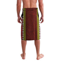Tonga Independence Day Lavalava National Flag and Emblem with Ngatu Art Pattern