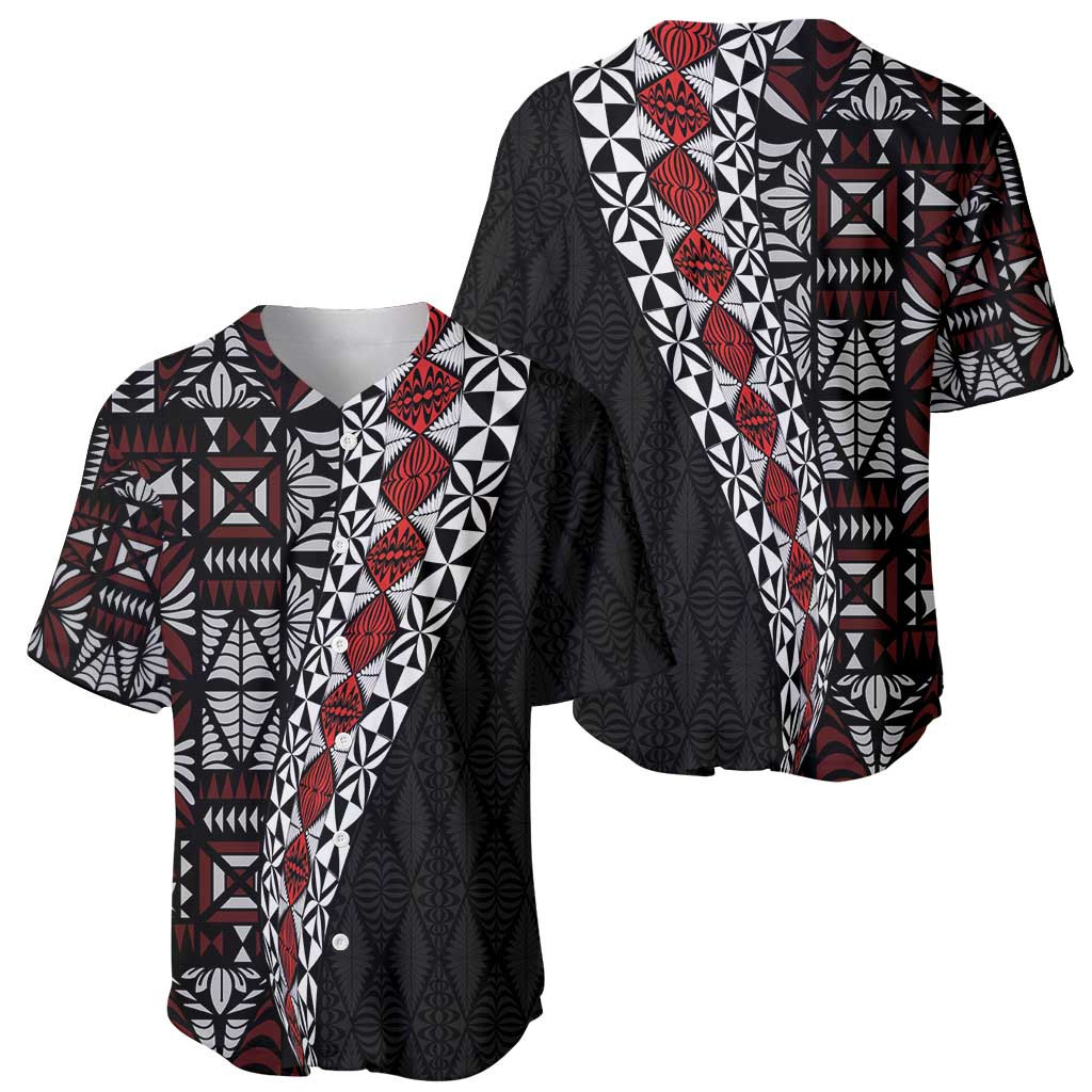 Tonga Ngatu Art Tattoo Polynesian Baseball Jersey