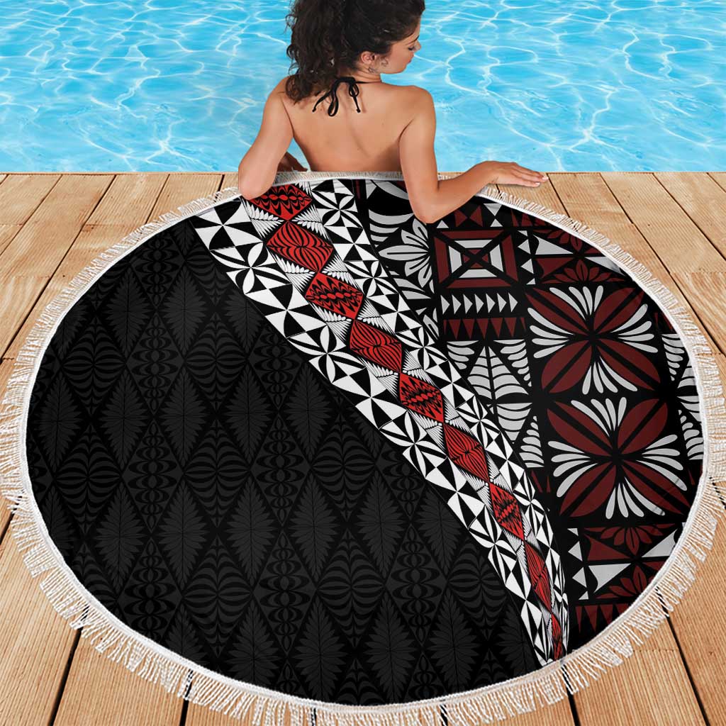 Tonga Ngatu Art Tattoo Polynesian Beach Blanket