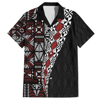 Tonga Ngatu Art Tattoo Polynesian Family Matching Long Sleeve Bodycon Dress and Hawaiian Shirt