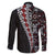 Tonga Ngatu Art Tattoo Polynesian Family Matching Off The Shoulder Long Sleeve Dress and Hawaiian Shirt