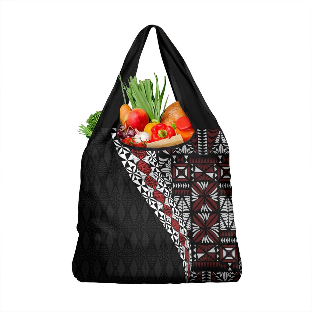 Tonga Ngatu Art Tattoo Polynesian Grocery Bag