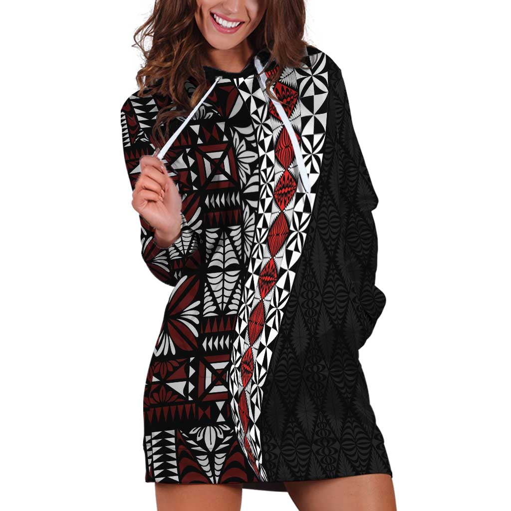Tonga Ngatu Art Tattoo Polynesian Hoodie Dress
