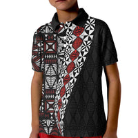 Tonga Ngatu Art Tattoo Polynesian Kid Polo Shirt