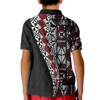 Tonga Ngatu Art Tattoo Polynesian Kid Polo Shirt