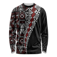 Tonga Ngatu Art Tattoo Polynesian Long Sleeve Shirt