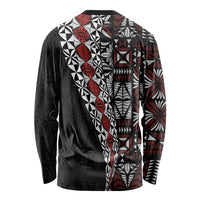 Tonga Ngatu Art Tattoo Polynesian Long Sleeve Shirt