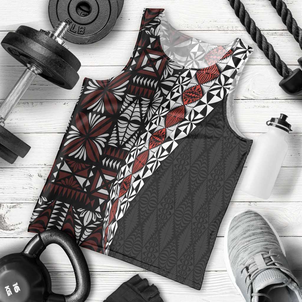 Tonga Ngatu Art Tattoo Polynesian Men Tank Top