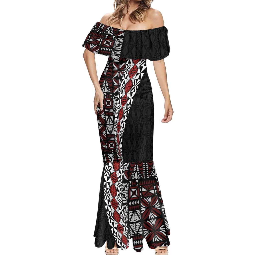 Tonga Ngatu Art Tattoo Polynesian Mermaid Dress