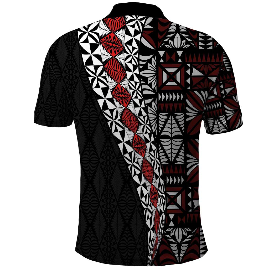 Tonga Ngatu Art Tattoo Polynesian Polo Shirt LT03 - Polynesian Pride