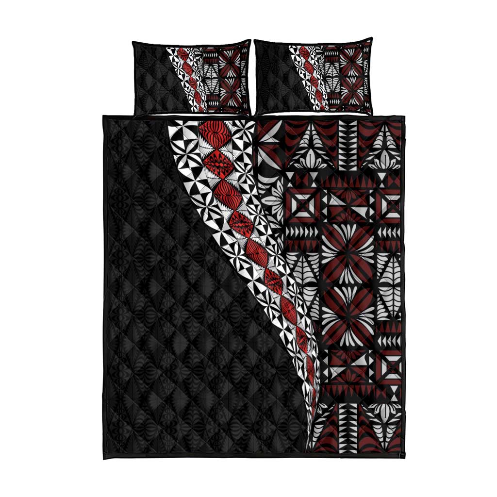 Tonga Ngatu Art Tattoo Polynesian Quilt Bed Set LT03 - Polynesian Pride