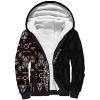 Tonga Ngatu Art Tattoo Polynesian Sherpa Hoodie