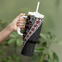 Tonga Ngatu Art Tattoo Polynesian Tumbler With Handle