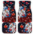 Hawaiian and Japanese Together Car Mats Hibiscus and Koi Fish Polynesian Pattern Colorful Style