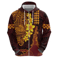Hawaii Volcano Hoodie Polynesian and Kakau Pattern