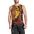 Hawaii Volcano Men Tank Top Polynesian and Kakau Pattern