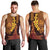 Hawaii Volcano Men Tank Top Polynesian and Kakau Pattern