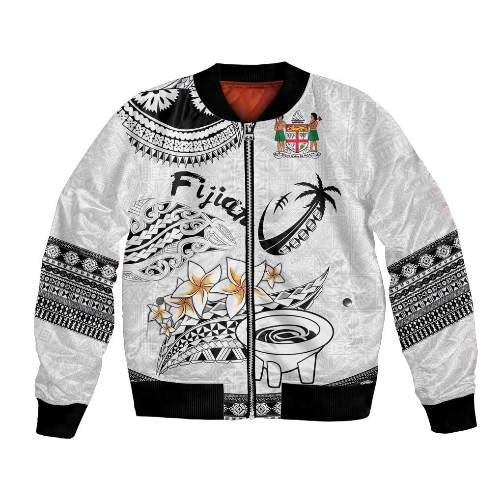 Fijian Traditional Culture Bomber Jacket Tapa Tribal Tattoos - Polynesian Pride