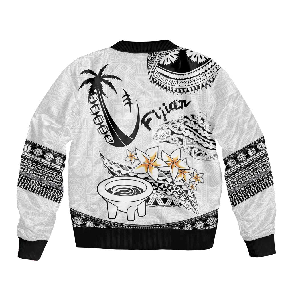 Fijian Traditional Culture Bomber Jacket Tapa Tribal Tattoos - Polynesian Pride