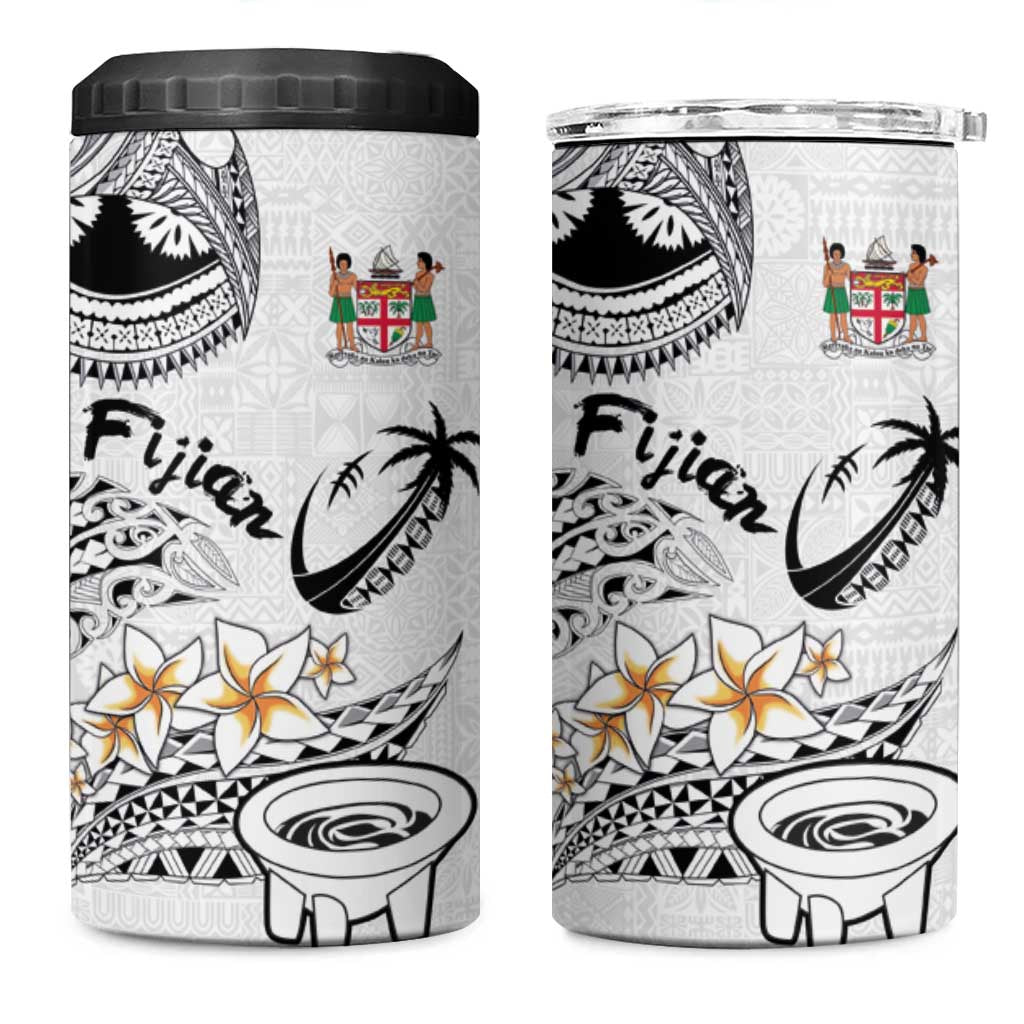 Fijian Traditional Culture 4 in 1 Can Cooler Tumbler Tapa Tribal Tattoos - Polynesian Pride