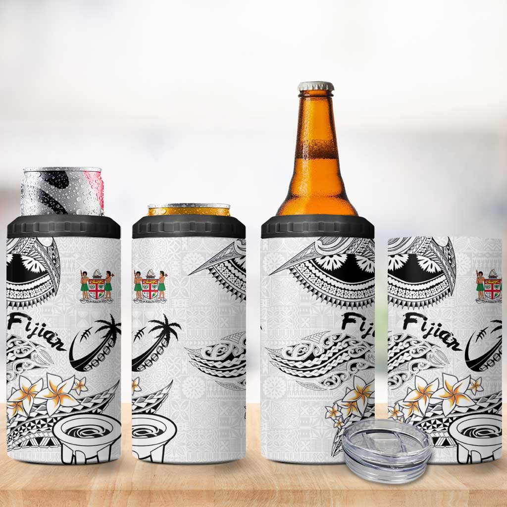 Fijian Traditional Culture 4 in 1 Can Cooler Tumbler Tapa Tribal Tattoos - Polynesian Pride